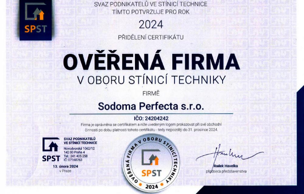 Ověřená firma SPST